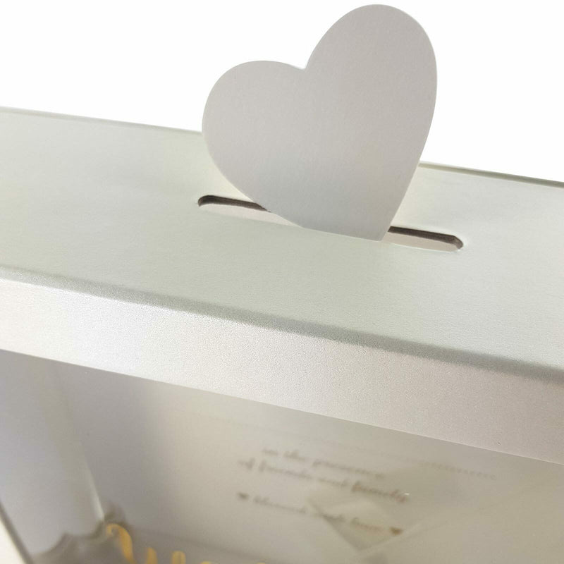 Landmark Wedding Guest Book Drop Box + 80 Heart Cards