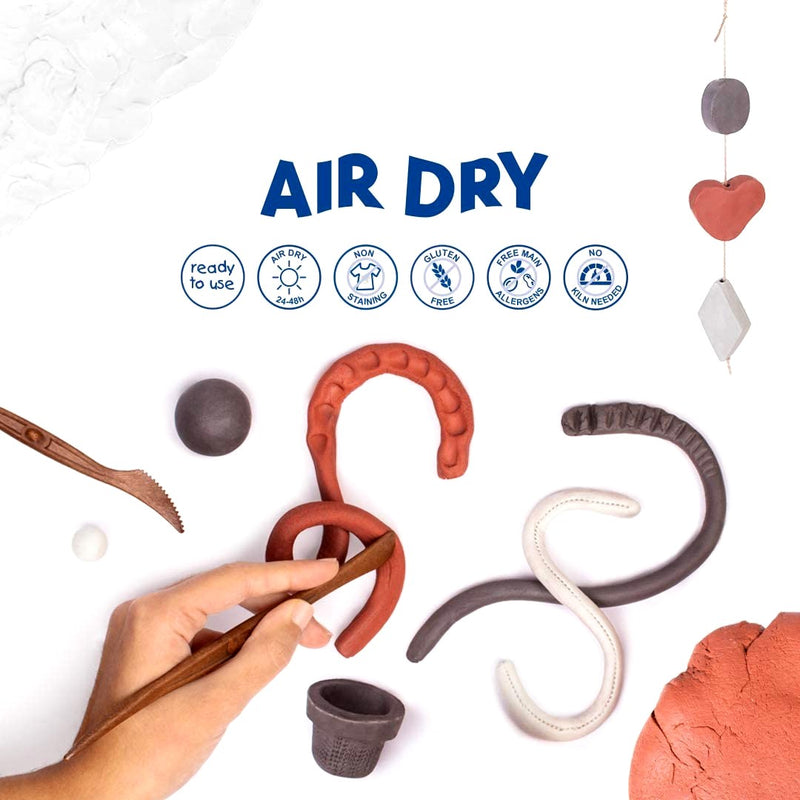 Plus Sio-2 Plus Air Drying Modelling Clay - Terracotta 1Kg