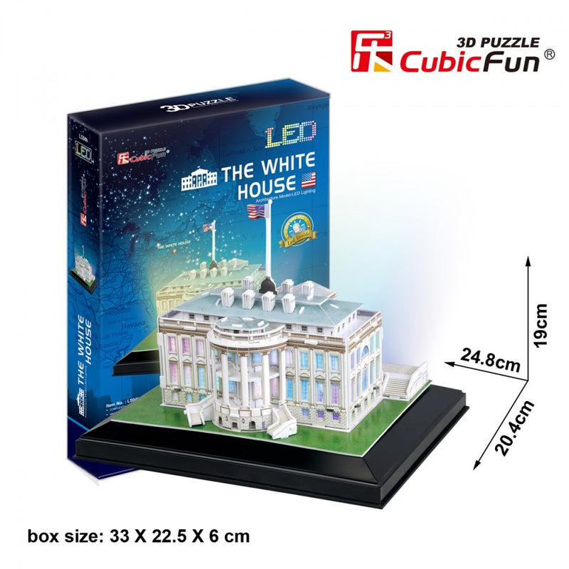 Cubic Fun Cubic Fun 3D Led Model Building Kit - The White House
