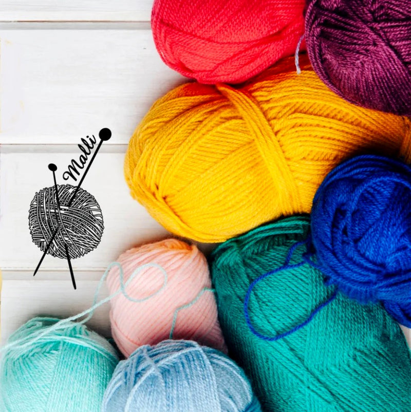 Malli Knitting Malli Knitting 100g Acrylic Yarn - Purple